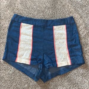 Flying Tomato chambray shorts